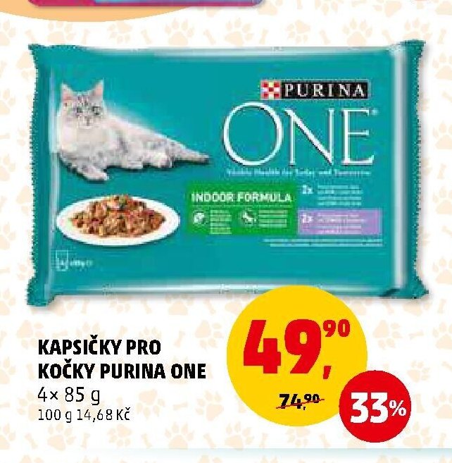 Kapsičky pro kočky Purina One 4x 85 g