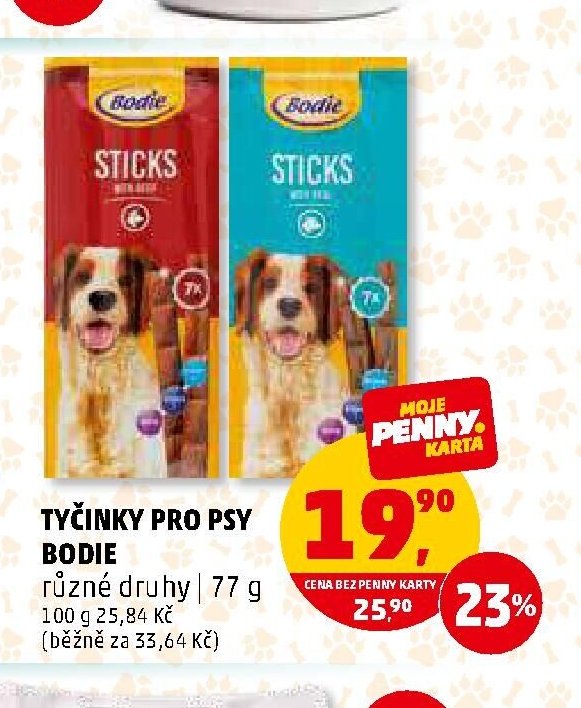 Tyčinky pro psy Bodie 77 g