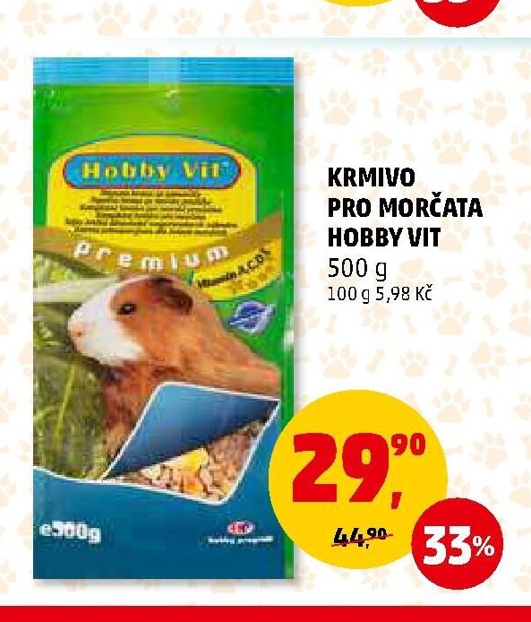 Krmivo pro morčata Hobby Vit 500 g
