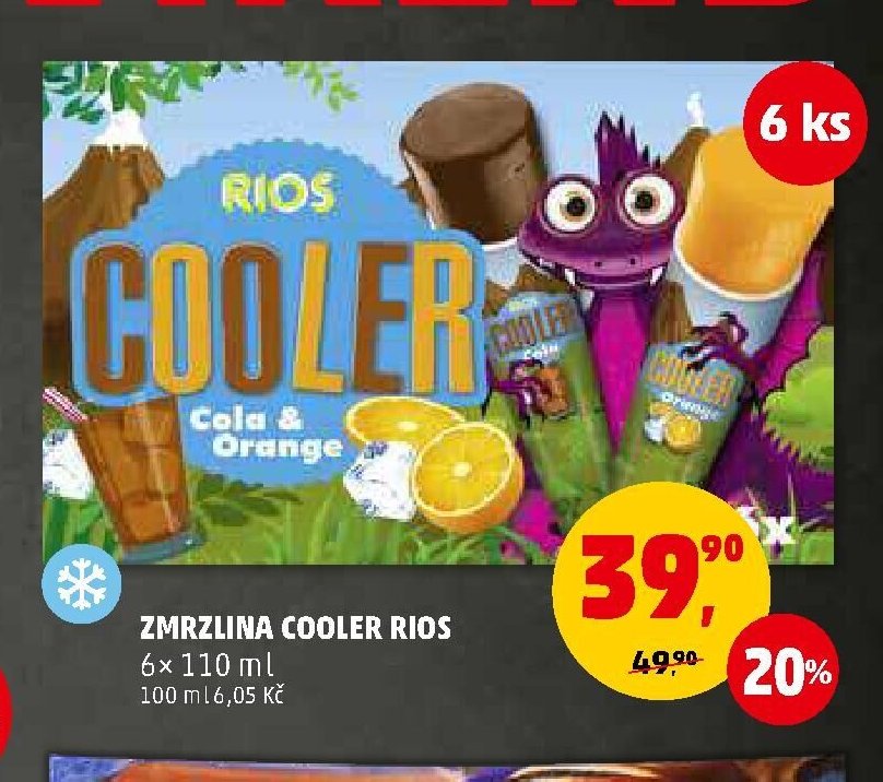 Zmrzlina Cooler Rios 6x110 ml