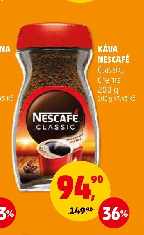 Káva Nescafé Classic, Crema 200 g