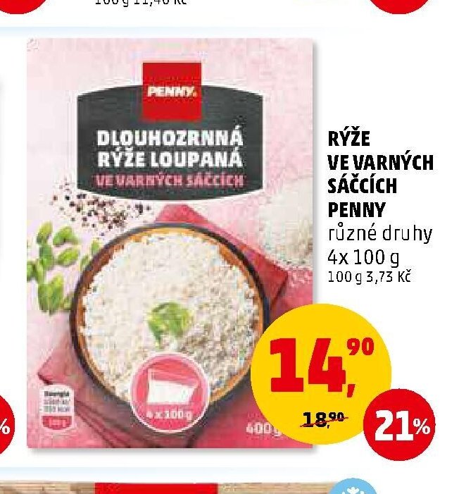 Rýže ve varných sáčcích Penny