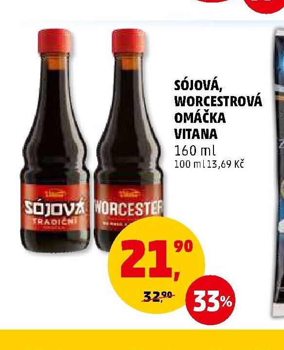 Sójová, worcestrová omáčka Vitana