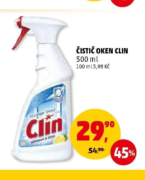 ČISTIČ OKEN CLIN