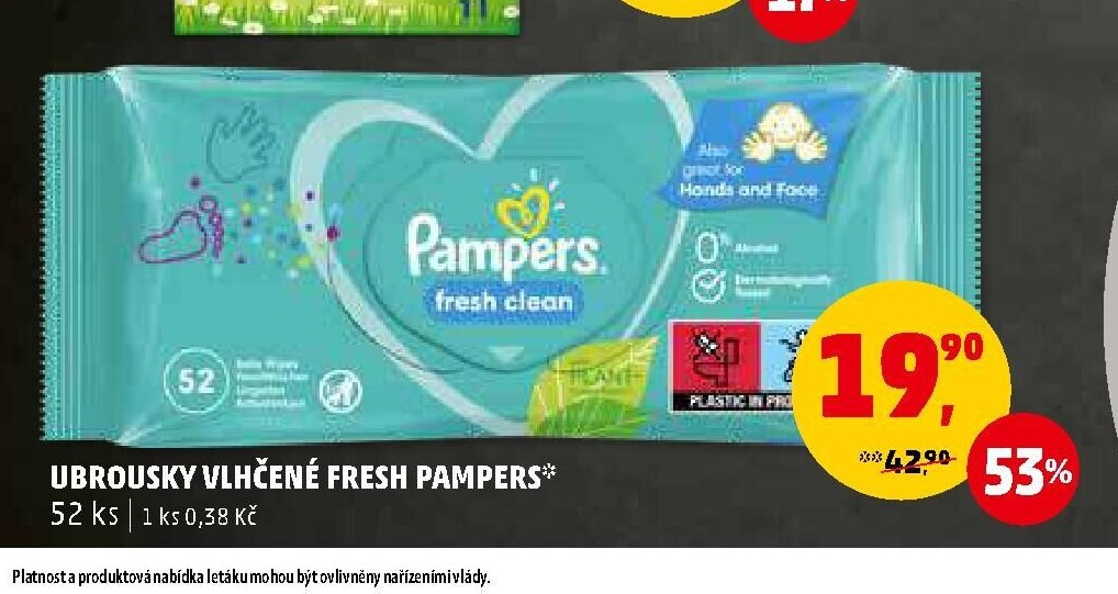 Ubrousky vlhčené Fresh Pampers