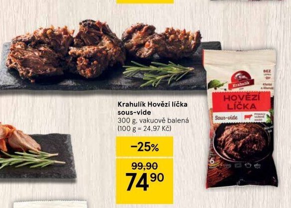 Krahulík Hovězí líčka sous-vide