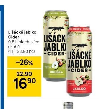 Lišácké jablko Cider
