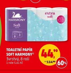 TOALETNÍ PAPÍR SOFT HARMONY