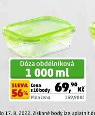 Dóza obdélníková 1 000 ml