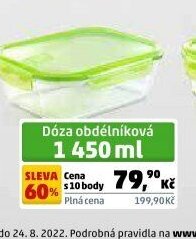 Dóza obdélníková 1 450 ml