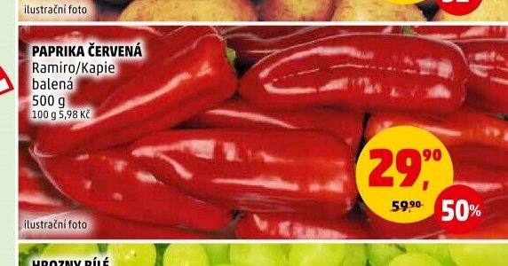 PAPRIKA ČERVENÁ Ramiro/Kapie balená 500 g