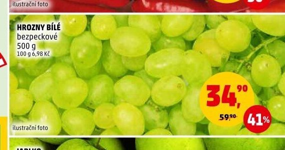 HROZNY BÍLÉ bezpeckové 500 g