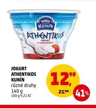 Jogurt Athentikos Kunín 140 g
