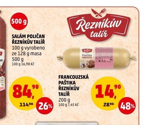 SALÁM POLIČAN ŘEZNÍKŮV TALÍŘ