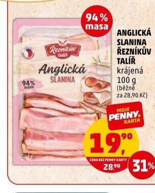 ANGLICKÁ SLANINA ŘEZNÍKŮV TALÍŘ