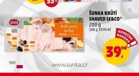 ŠUNKA KRŮTÍ SHAVED LE&CO