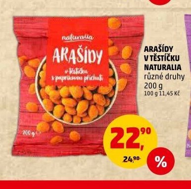 Arašídy v těstíčku Naturalia