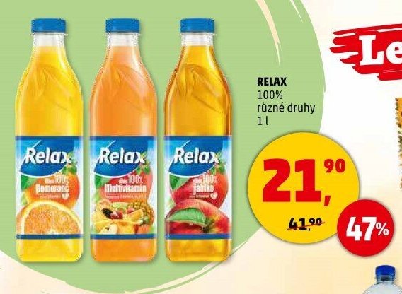 Relax 100% různé druhy 1 l
