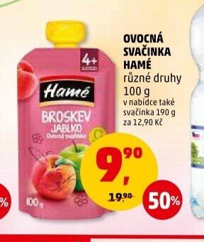 Ovocná svačinka Hamé různé druhy 100 g