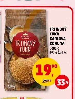 Třtinový cukr Karlova Koruna 500 g