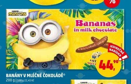 Banány v mléčné čokoládě