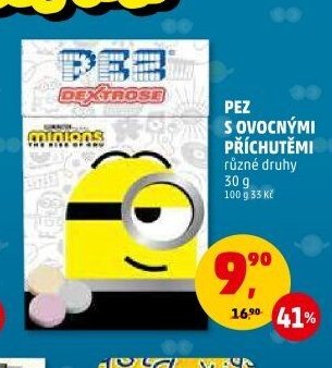 Pez s ovocnými příchutěmi
