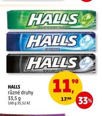 Halls různé druhy