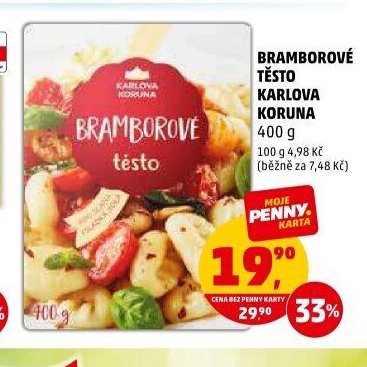 Bramborové těsto Karlova Koruna