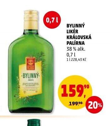 Bylinný likér Královská palírna