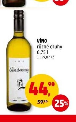 Víno různé druhy