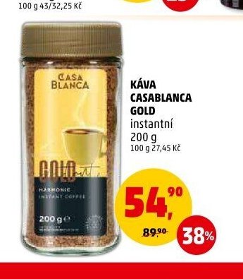 KÁVA CASABLANCA GOLD instantní 200 g