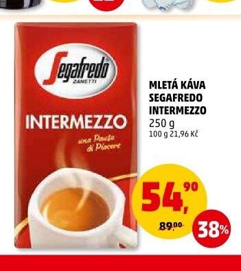 MLETÁ KÁVA SEGAFREDO INTERMEZZO 250 g