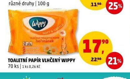 TOALETNÍ PAPÍR VLHČENÝ WIPPY