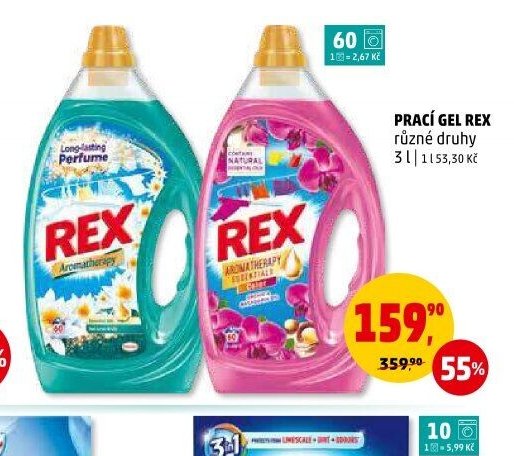 PRACÍ GEL REX různé druhy