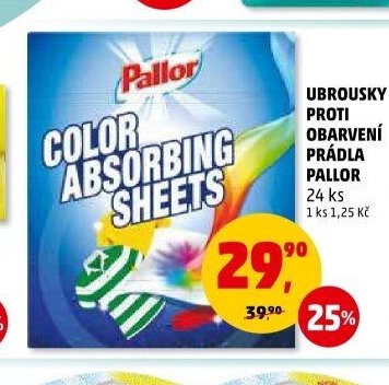 UBROUSKY PROTI OBARVENÍ PRÁDLA PALLOR