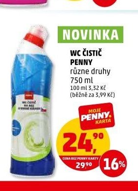 WC ČISTIČ PENNY různé druhy