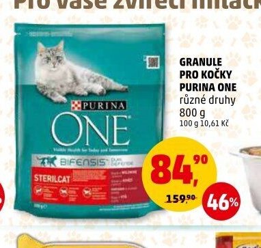 Granule pro kočky Purina One 800 g