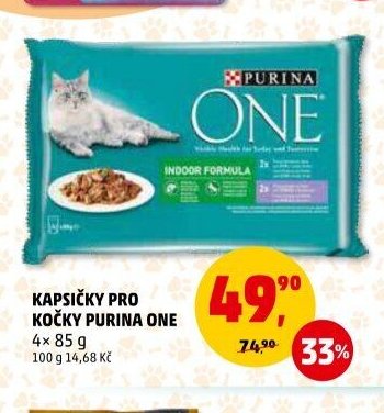 Kapsičky pro kočky Purina One 4x 85 g