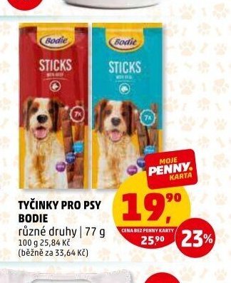 Tyčinky pro psy Bodie 77 g