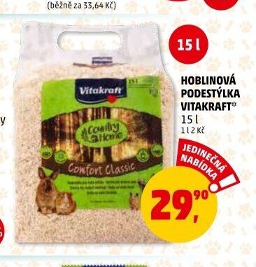 Hoblinová podestýlka Vitakraft 15 l