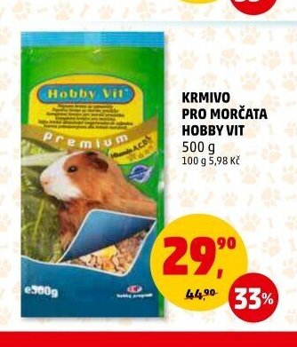 Krmivo pro morčata Hobby Vit 500 g