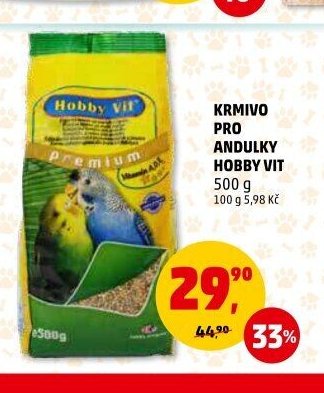 Krmivo pro andulky Hobby Vit 500 g