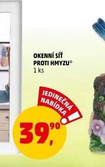 Okenní síť proti hmyzu