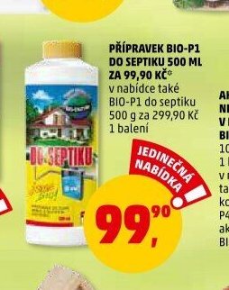 Přípravek BIO-P1 do septiku