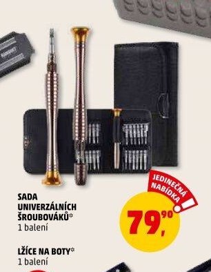 SADA UNIVERZÁLNÍCH ŠROUBOVÁKŮ