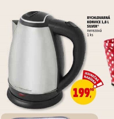 RYCHLOVARNÁ KONVICE 1,8 L SILVER