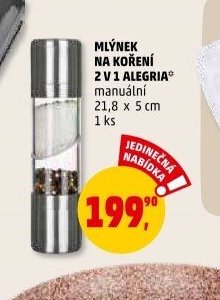 MLÝNEK NA KOŘENÍ 2 V 1 ALEGRIA