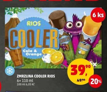 Zmrzlina Cooler Rios 6x 110 ml
