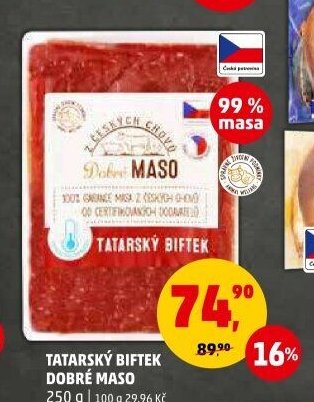 Tatarský biftek Dobré maso 250 g