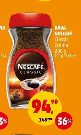 Káva Nescafé Classic, Crema 200 g